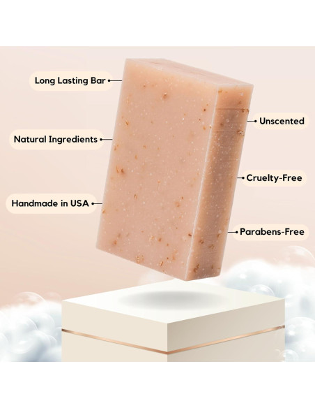 Jabón Natural de Avena ECO ROOTS - Hidratante 340g - 3 Pack