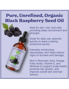 Aceite de Semilla de Frambuesa Negra Natural Born Oils 473ml Orgánico 2