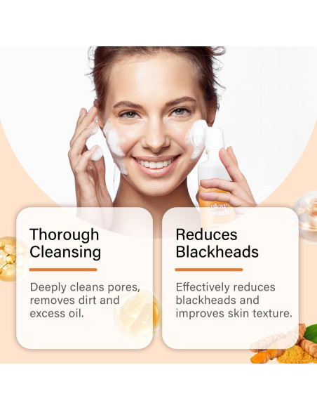 Limpiador Facial de Cúrcuma Tbexem + Almohadillas Naturales 100g