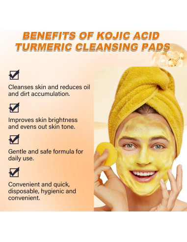 Limpiador Facial de Cúrcuma Tbexem + Almohadillas Naturales 100g