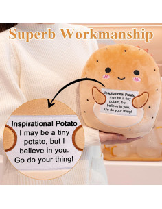 Peluche de Papa Marrón Finebee 25.4 cm Juguete Antiestrés 2