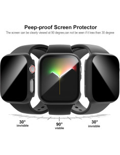 Protector de Pantalla Privado Cuteey para Apple Watch 45mm 2