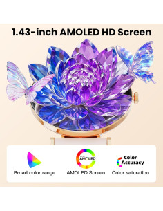 Reloj Inteligente Hwagol para Mujeres Rosa 1.43" AMOLED IP68 2