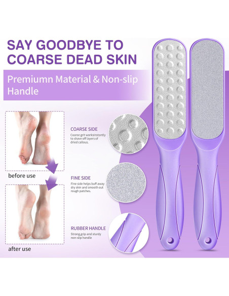 Kit de Spa para Pies LUCOTIYA - Remojo, Exfoliante, Lima y Crema