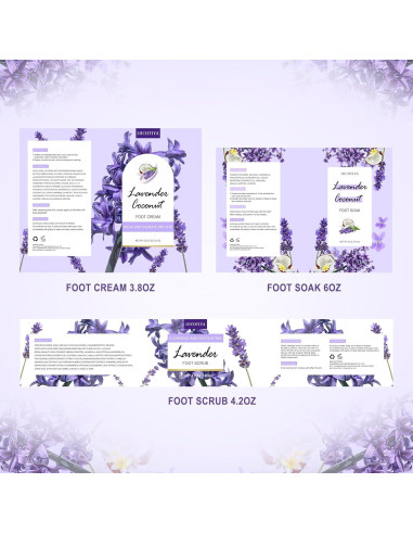 Kit de Spa para Pies LUCOTIYA - Remojo, Exfoliante, Lima y Crema