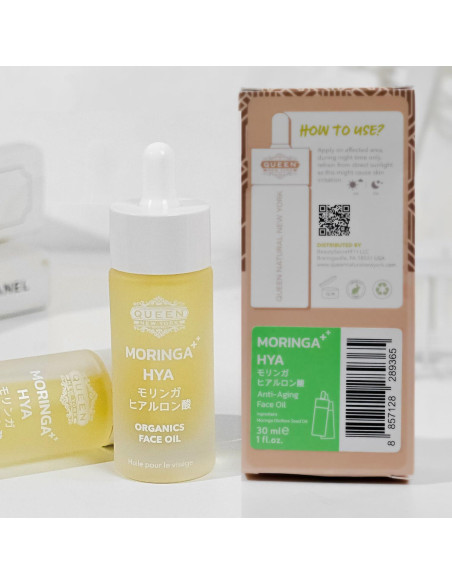 Aceite de Moringa Orgánico Queen HYA 29.57 ml - Hidratante Facial