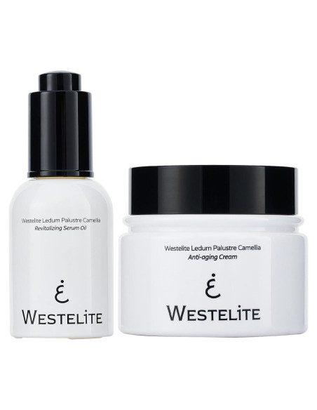 Conjunto Cuidado Piel Antiarrugas WESTELiTE - Aceite 29.57ml + Crema 48.19g