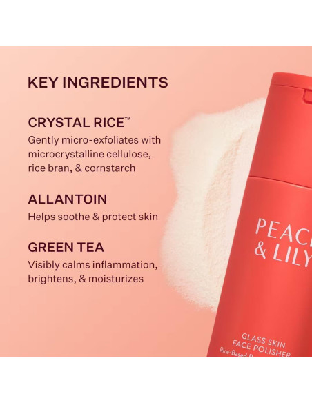 Pulidor Facial Peach & Lily Glass Skin 149g - Piel Brillante