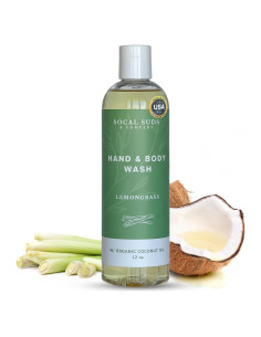 Jabón Líquido Orgánico SoCal Suds 355ml - Hierba Limón