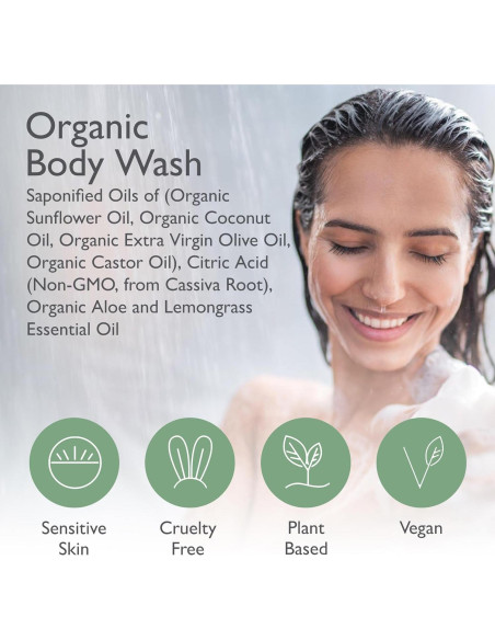 Jabón Líquido Orgánico SoCal Suds 355ml - Hierba Limón