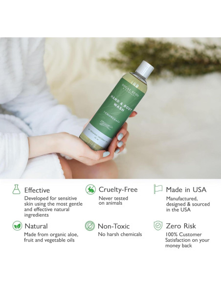 Jabón Líquido Orgánico SoCal Suds 355ml - Hierba Limón