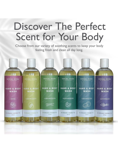 Jabón Líquido Orgánico SoCal Suds 355ml - Hierba Limón