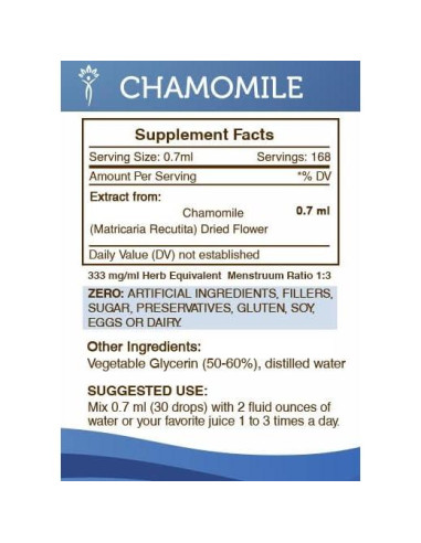 Extracto de Manzanilla Sin Alcohol 118 ml Secretos de la Tribu