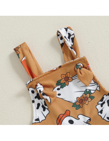 Conjunto de Halloween para Niña Rtnnsbbfcm Sin Mangas Calabaza