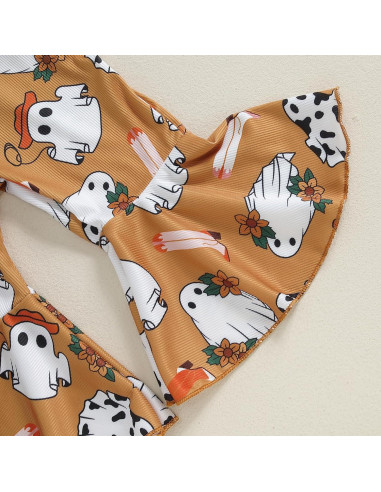 Conjunto de Halloween para Niña Rtnnsbbfcm Sin Mangas Calabaza