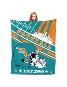 Manta de Lanzamiento de Fútbol Avqsziol 152x127cm Suave y Ligera