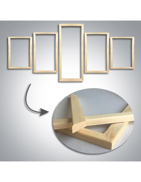 Arte de Pared Lienzo 5 Piezas Lionel Messi 125x60 cm