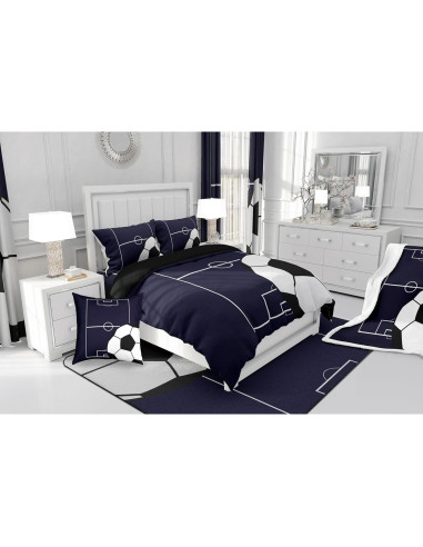 Conjunto de Edredón Erosebridal Fútbol Individual 173x229cm