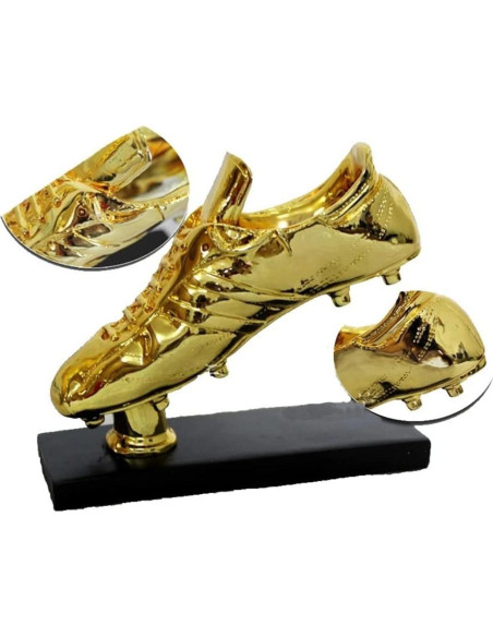 Trofeo Balón de Oro Genérico - Memorabilia de Fútbol 26x23.5cm