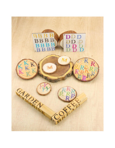 36 Piezas Letras y Números de Latón para Hierro de Marca 60W