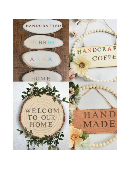 36 Piezas Letras y Números de Latón para Hierro de Marca 60W