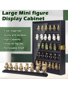 Caja de Exhibición de Minifiguras WodGod 35.56x27.94 cm con Cerradura 2