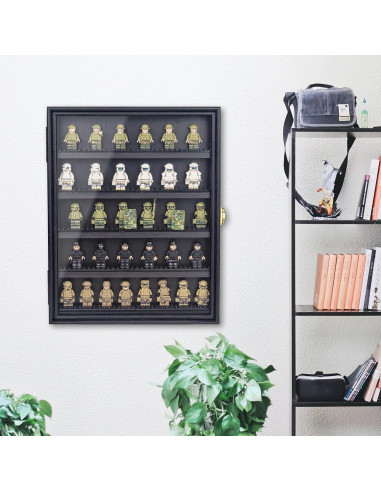 Caja de Exhibición de Minifiguras WodGod 35.56x27.94 cm con Cerradura