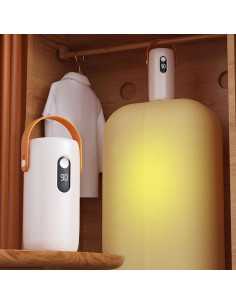 Secadora de Ropa Portátil PLGEBR Mini 200W Plegable Beige 2