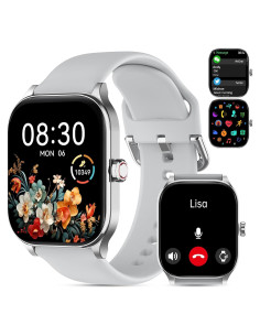 Reloj Inteligente Odsslgw P68 Gris 2.01" Monitoreo Salud