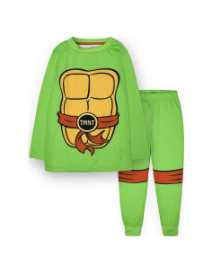 Pijamas Niños Tortugas Ninja 5-6 Años Verde Manga Larga