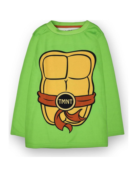 Pijamas Niños Tortugas Ninja 5-6 Años Verde Manga Larga
