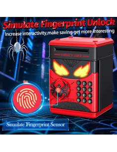 Caja Fuerte Electrónica para Niños Spider Wrystte - Ahorros Seguros 2