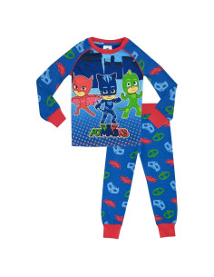Pijamas PJ Masks para Niños - Catboy, Owlette, Gekko - Algodón