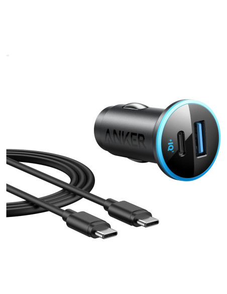 Cargador de Coche Anker 323 USB-C 52.5W con Cable 1m
