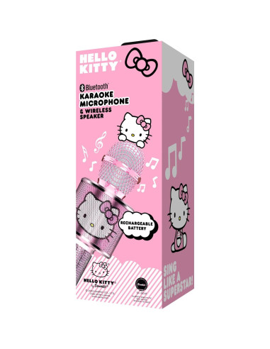 Micrófono de Karaoke Bluetooth Hello Kitty - Altavoz Inalámbrico