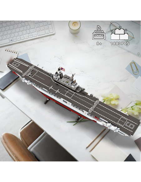 Juego de Construcción Barco de Guerra USS Enterprise 1883 Piezas