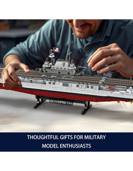 Juego de Construcción Barco de Guerra USS Enterprise 1883 Piezas