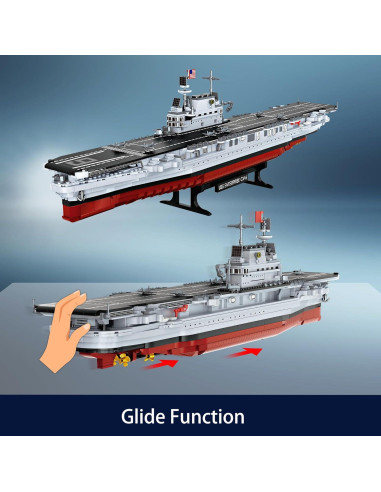 Juego de Construcción Barco de Guerra USS Enterprise 1883 Piezas