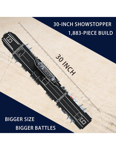 Juego de Construcción Barco de Guerra USS Enterprise 1883 Piezas