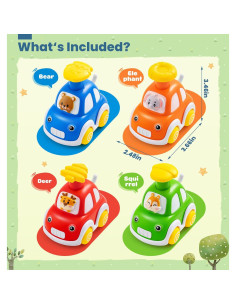 Juguetes de Coche de Fricción Shantou para Niños 1-3 Años 2