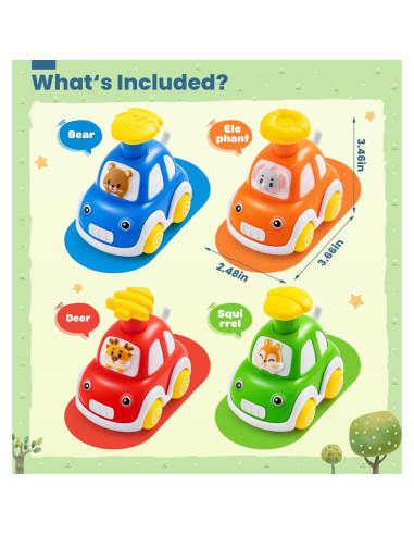 Juguetes de Coche de Fricción Shantou para Niños 1-3 Años