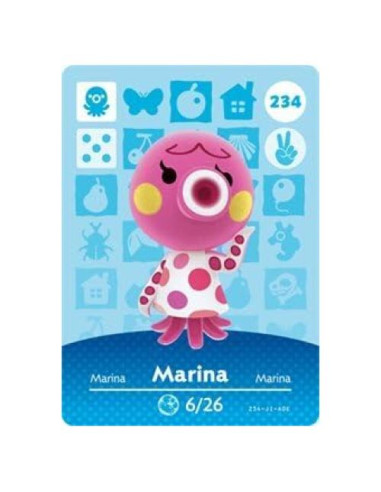 Tarjeta Amiibo Nintendo Animal Crossing Marina 234