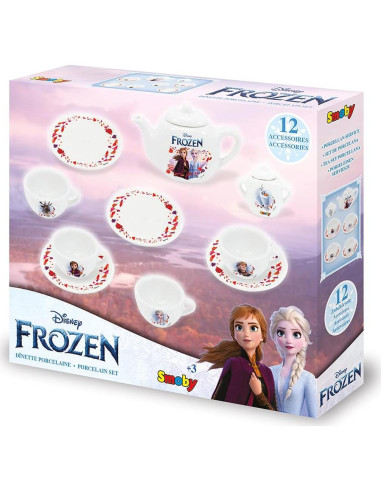 Juego de Vajilla de Porcelana Smoby Frozen 10 Piezas para Niños