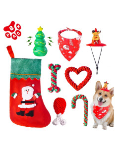Conjunto de Juguetes de Navidad para Perros DARDOHIA 8 Piezas