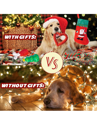 Conjunto de Juguetes de Navidad para Perros DARDOHIA 8 Piezas