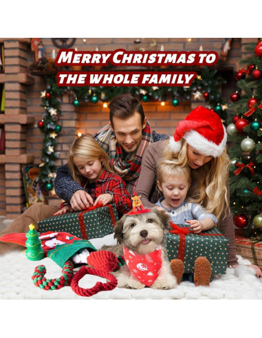 Conjunto de Juguetes de Navidad para Perros DARDOHIA 8 Piezas