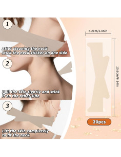 Cintas Invisibles para Levantar el Cuello BOXOB - 20 Piezas 2