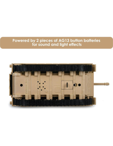 Tanque de Metal a Escala 1/48 M1A2 Abrams DS. ESTILO DISTINTIVO