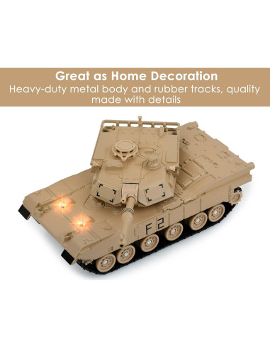 Tanque de Metal a Escala 1/48 M1A2 Abrams DS. ESTILO DISTINTIVO