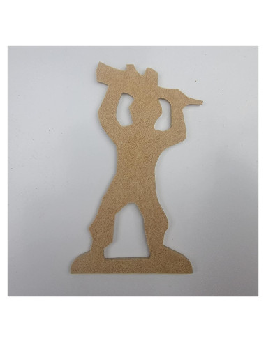 Figura de Soldado del Ejército 20 cm MDF para Pintar